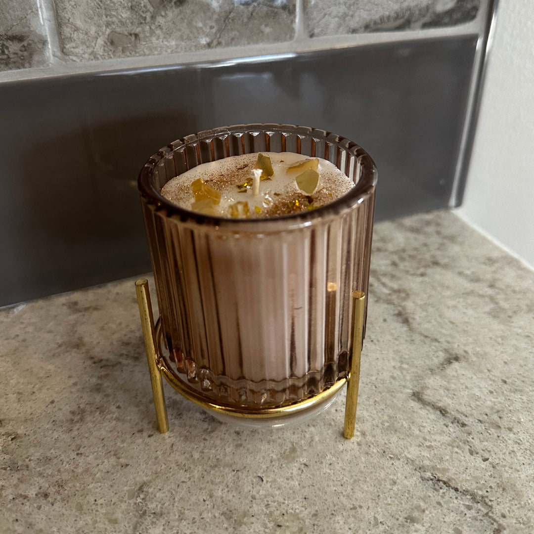 Mauve Glass 3oz ProRoma Candle